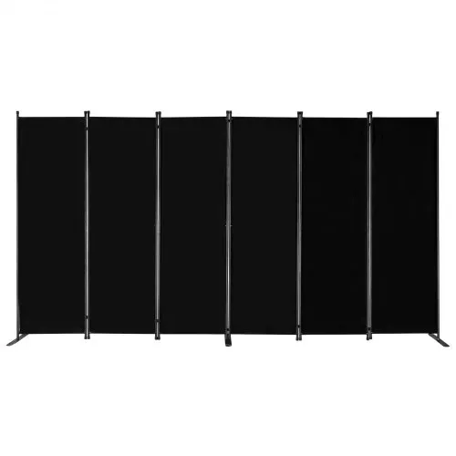 VEVOR Raumteiler 6 Paneele Paravent 3110 x 1805 x 450 mm, faltbarer Sichtschutz & tragbarer Trennwandteiler zur Raumtrennung, freistehende Raumteiler für Büro Schlafzimmer Arbeitszimmer, Schwarz – Bild 10