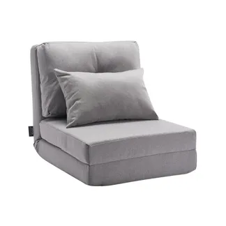 VEVOR Umwandelbares Bodensofa Schlafsofa, 5-fach verstellbares klappbares gepolstertes Lazy-Sofa mit verstellbarer Rückenlehne & Kissen, faltbares Sofa für Wohnzimmer und Schlafzimmer, grau VEVOR Umwandelbares Bodensofa Schlafsofa, 5-fach verstellbares klappbares gepolstertes Lazy-Sofa mit verstellbarer Rückenlehne & Kissen, faltbares Sofa für Wohnzimmer und Schlafzimmer, grau