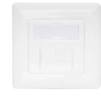 CAT.6A Datenanschlussdose, Unterputz, geschirmt, 2x RJ-45 LSA CAT.6A Datenanschlussdose, Unterputz, geschirmt, 2x RJ-45 LSA