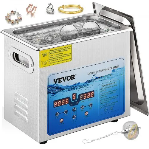 VEVOR Ultraschallreinigungsgerät Ultraschallreiniger Ultraschallgerät 6 L für Brille Uhren Schmuck Ohrringe Ringe Halsketten Rasierer Zahnprothesen Werkzeuge, Schmuck Reinigung Ultraschall 36~-40 KHz VEVOR Ultraschallreinigungsgerät Ultraschallreiniger Ultraschallgerät 6 L für Brille Uhren Schmuck Ohrringe Ringe Halsketten Rasierer Zahnprothesen Werkzeuge, Schmuck Reinigung Ultraschall 36~-40 KHz