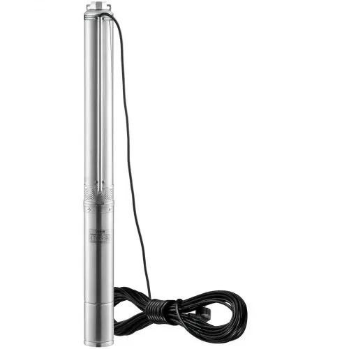 VEVOR Tiefbrunnen-Tauchpumpe, 1100 W, 230 V, 50 Hz, 7,1 m³/h max. Durchfluss, 105 m max. Förderhöhe mit 19,4 m Stromkabel, Edelstahl-Wasserpumpen für industrielle Bewässerung und den Heimgebrauch, IP68-Wasserschutzklasse – Bild 9