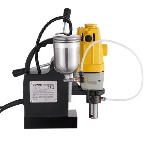 VEVOR 1100 W Magnetbohrmaschine mit 40mm Bohrdurchmesser MD40 Magnetbohrmaschine 12000 N Magnetkraft Magnetbohrsystem 670 U/min mit 6-teiligem HSS-Ringschneider-Set – Bild 8