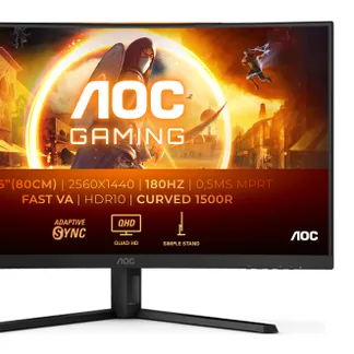 AOC G4 CQ32G4VE Computerbildschirm 80 cm (31.5″) 2560 x 1440 Pixel Quad HD LCD Schwarz, Grau AOC G4 CQ32G4VE Computerbildschirm 80 cm (31.5″) 2560 x 1440 Pixel Quad HD LCD Schwarz, Grau