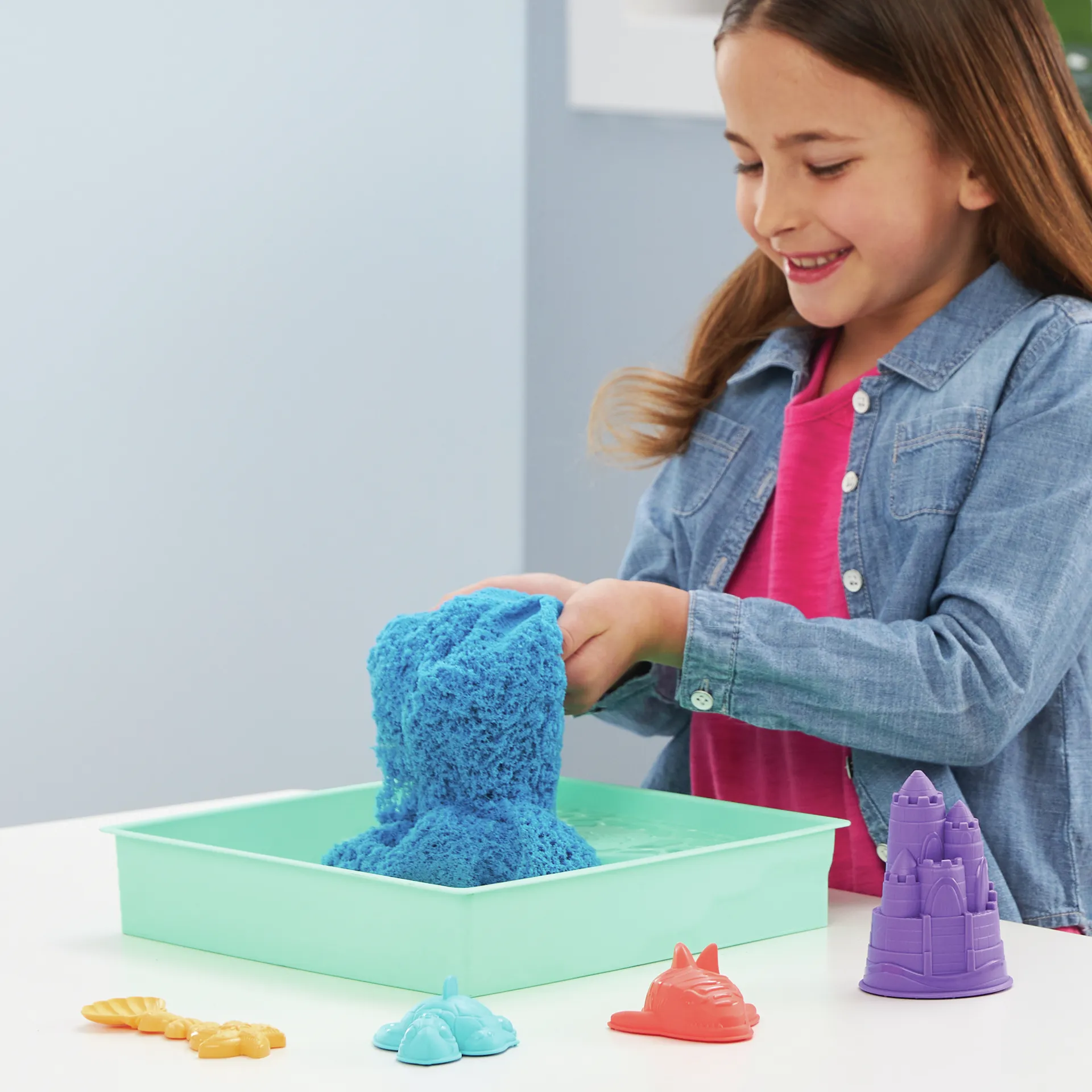 Kinetic Sand Sandbox Set Blau – Bild 2
