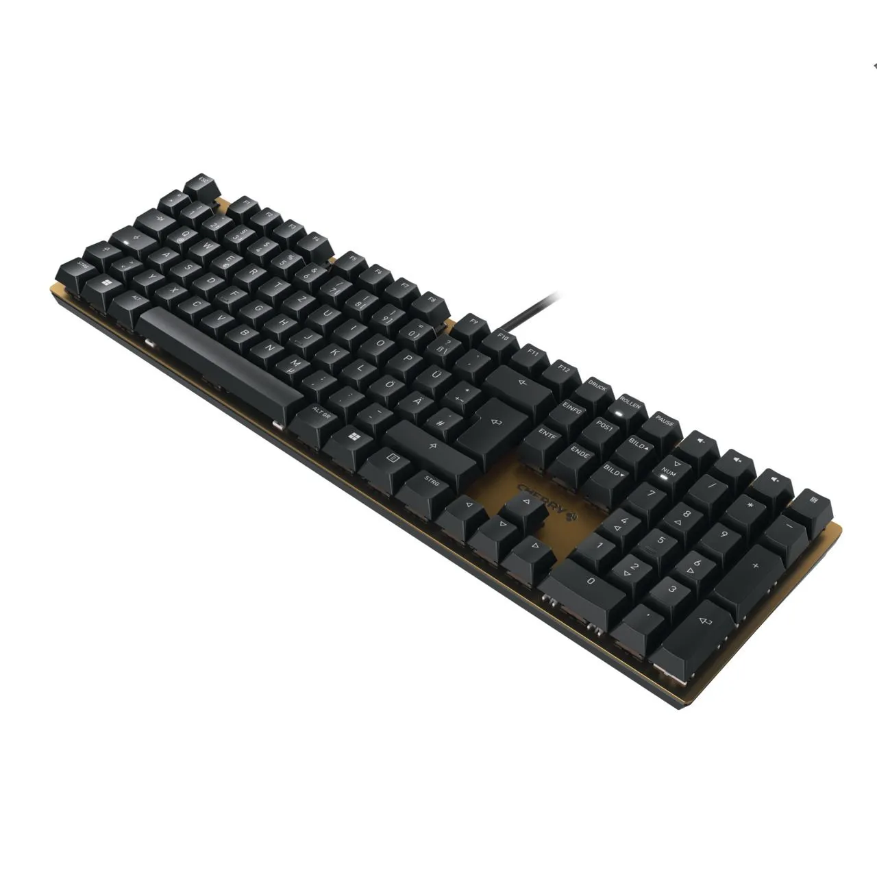CHERRY KC 200 MX Tastatur Universal USB QWERTZ Deutsch Schwarz, Bronze – Bild 2