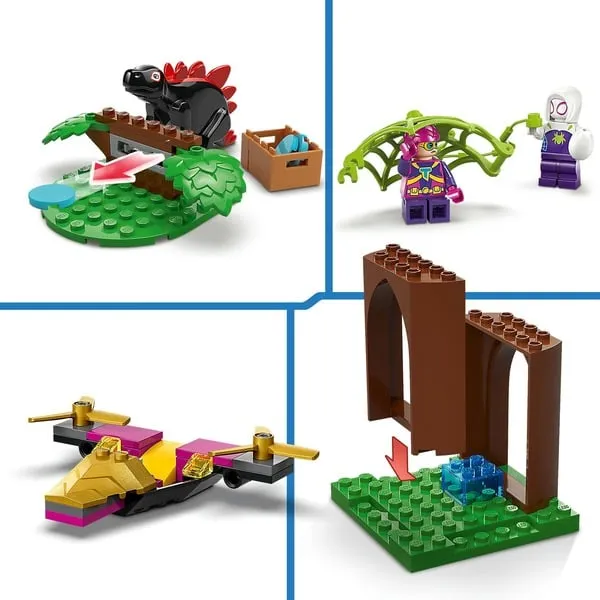 11200 Marvel Spidey und seine Super-Freunde Showdown am Baumhaus: Spidey-Rex vs. Gobby-Raptor, Konstruktionsspielzeug – Bild 4