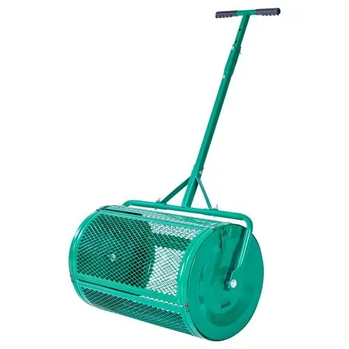 VEVOR Saatgutstreuer, 67 cm breiter Kompoststreuer mit Schiebe-/Schleppgriff, Torfmoosstreuer 4 Höhen verstellbar, Gartenstreuer für Garten, robuster Grassamenstreuer zum Pflanzen & Säen – Bild 8