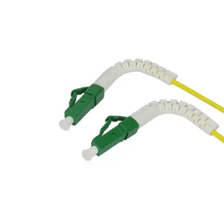 LWL-1-Faser-Patchk. 0.5mtr.LC(APC)-LC(APC), 9/125u, OS2, G657A2, AD=2mm, flexible Knickschutztülle, LWL-1-Faser-Patchk. 0.5mtr.LC(APC)-LC(APC), 9/125u, OS2, G657A2, AD=2mm, flexible Knickschutztülle,