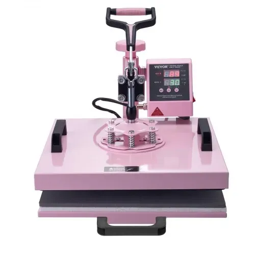 VEVOR Hitzepresse Transferpresse 38x38cm 8 in 1 Tumbler Presse T-Shirts Rosa – Bild 10