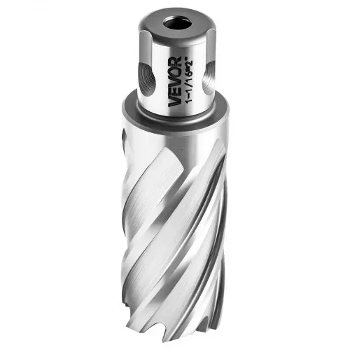 VEVOR HSS-Kernbohrer Weldon-Schaft 13-tlg. Magnetbohrer 11,11–26,98 mm Schnittdurchmesser, 11 Bohrer mit 2 Zentrierstiften, 50,8 mm Schnitttiefe, Kunststoffkoffer, für Magnetbohrmaschinen, Stahl – Bild 8