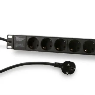 ALLNET 19″zbh. Steckdosenleiste, 9xDosen(CEE7)->Stecker(CEE7), Schwarz, Synergy 21, ALLNET 19″zbh. Steckdosenleiste, 9xDosen(CEE7)->Stecker(CEE7), Schwarz, Synergy 21,