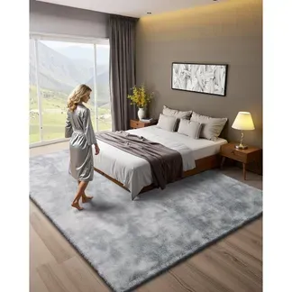 VEVOR Hochflor Teppich, 2743×3658 mm, flauschiger Teppich mit dreilagigem Material, 35 mm Florhöhe, für große Wohnzimmer, Heimkino, Loungebereich, fusselfrei und weicher, pflegeleicht VEVOR Hochflor Teppich, 2743×3658 mm, flauschiger Teppich mit dreilagigem Material, 35 mm Florhöhe, für große Wohnzimmer, Heimkino, Loungebereich, fusselfrei und weicher, pflegeleicht