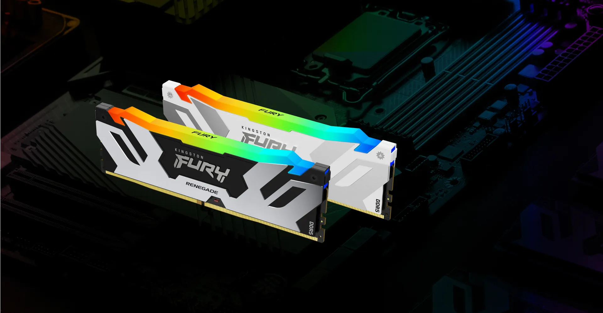 Kingston Technology FURY 64GB 6400MT/s DDR5 CL32 DIMM (2er-Kits) Renegade RGB Weiß XMP – Bild 6