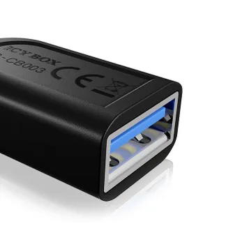 ICY BOX IB-CB003, Adapterdongle USB 3.2 Gen 1 Type-C Stecker zu USB 3.2 Gen 1 Type-A Buchse ICY BOX IB-CB003, Adapterdongle USB 3.2 Gen 1 Type-C Stecker zu USB 3.2 Gen 1 Type-A Buchse