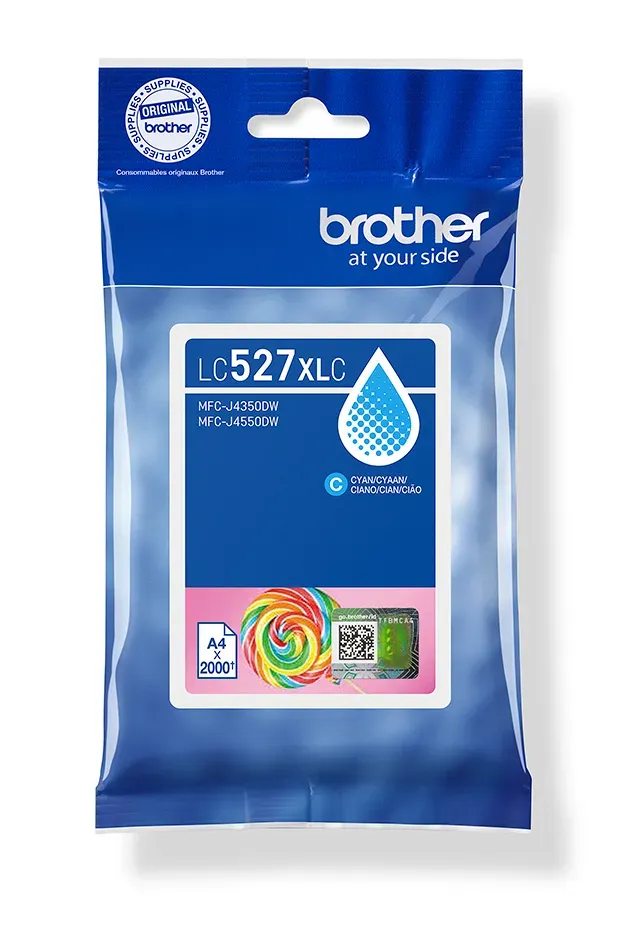 Brother LC527XLC Druckerpatrone 1 Stück(e) Original Hohe (XL-) Ausbeute Cyan Brother LC527XLC Druckerpatrone 1 Stück(e) Original Hohe (XL-) Ausbeute Cyan