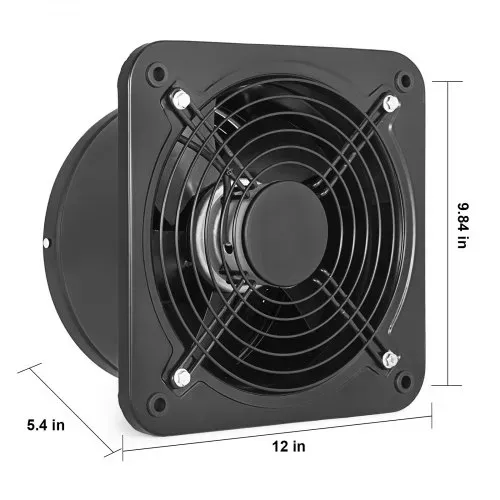 VEVOR 250 mm Axialventilator, 50Hz Wandventilator, 2580 U / min Wandlüfter, 220V entilator Lüfter, Axialventilator, Wandventilator – Bild 7