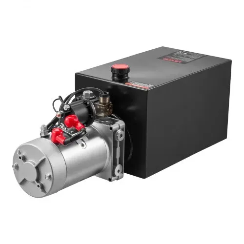 VEVOR 10 Qt Hydraulikaggregat einfachwirkende Kippanhängerpumpe, maximaler Öffnungsdruck 22 MPa und Fördermenge 3,4 L/min, 12 V DC Hydraulikpumpe mit Metallbehälter für Kippanhänger Schwarz – Bild 8