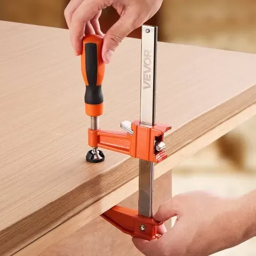 VEVOR Stangenklemmen für Holzbearbeitung 4 Stk. (15,24 / 30,48 cm) Öffnung, feststellbare F-Klemme mit 272 kg Belastungsgrenze, 63,5 mm Tiefe, Gusseisen & Kohlenstoffstahl, Metallbearbeitung – Bild 8