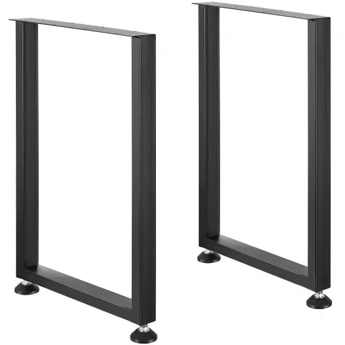 VEVOR 2er-Set Tischkufen 711mm hoch Tischgestell 454kg Tragfähigkeit Tischbeine aus Kohlenstoffstahl Möbelfüße Schwarz Tischuntergestell Ideal für Küchentische Wohnzimmerkonsolen Studio-Tische usw. – Bild 9