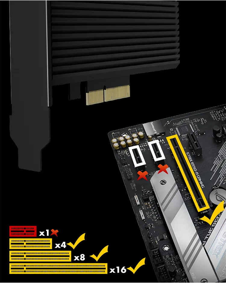 ICY BOX IB-PCI208-HS, PCIe Erweiterungskarte mit Kühlkörper, M.2 NVMe SSD zu PCIe 4.0 x4 – Bild 6