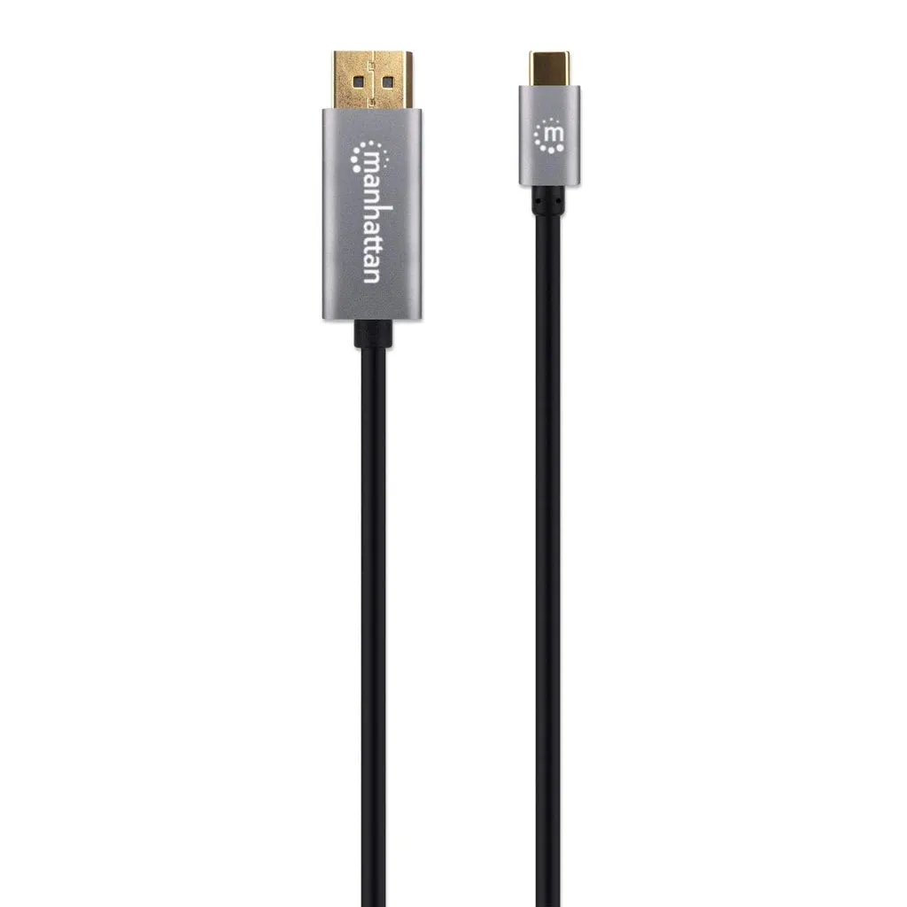 Manhattan 354844 Videokabel-Adapter 2 m USB Typ-C DisplayPort Schwarz, Silber – Bild 4