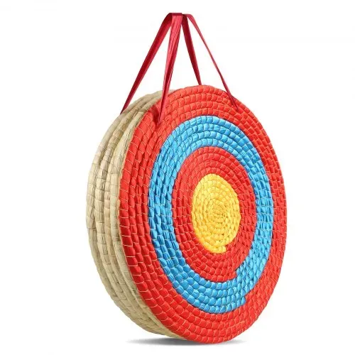 VEVOR 508 mm Zielscheibe Bogenschießen, Handgefertigtes Strohbogenziel für Recurvebogen Compoundbogen oder Langbogen, Traditionelles Bogenpfeilziel für Kinder Jugend Erwachsene Bogenschießen – Bild 10