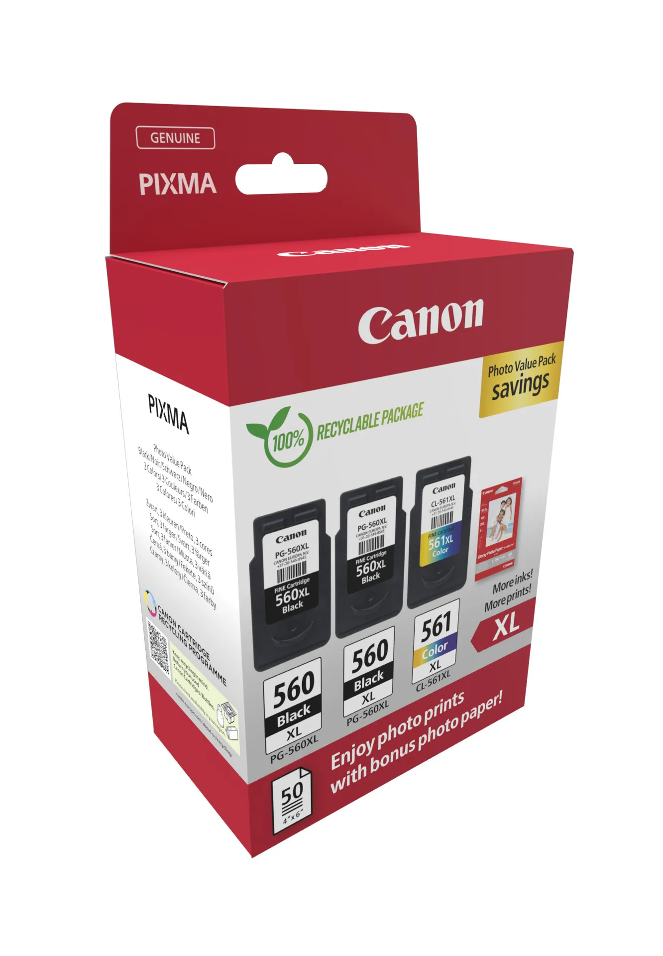 Canon PG-560XL x2/CL-561XL Photo Value Pack - Plus – Bild 2