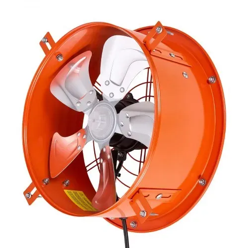 VEVOR Giebellüfter 30,5cm Dachbodenlüfter Solarbetrieben 1529,1m³/h Orange, 3-in-1 Belüftung Kühlung & Entfeuchtung für Dachboden Gewächshaus & Lager, Stahlgehäuse, mit Thermostat & 35W Solarpannel – Bild 10