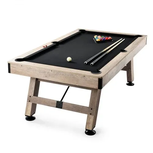 VEVOR Billardtisch, 2,13 m Billardtisch, Billardtisch mit Verstellbaren Beinen, Billardtisch-Set inkl. Bällen, Queues, Kreide und Bürste, Perfekt für Familienspielzimmer für Kinder & Erwachsene – Bild 8