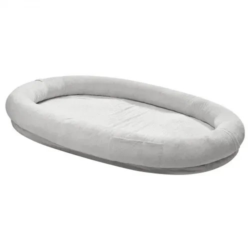 VEVOR Hundebett für Menschen & Hunde, 178x120x24 cm, Memory-Schaum-Hundebett in Menschengröße, mit Seitentasche, Griff & Reißverschluss, abnehmbarer, maschinenwaschbarer Bezug, Kurzflor, Grau – Bild 9