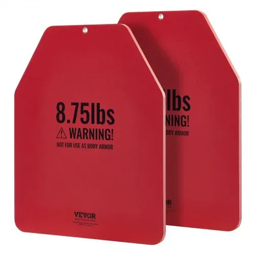 VEVOR Gewichtsplatten für Gewichtswesten 8 kg Set (2 x 4 kg), Flache Gewichtswestenplatten für WODs & Funktionelles Training, Ergonomisches Zusatzgewicht für Krafttraining, Laufen und Fitness, Rot – Bild 9