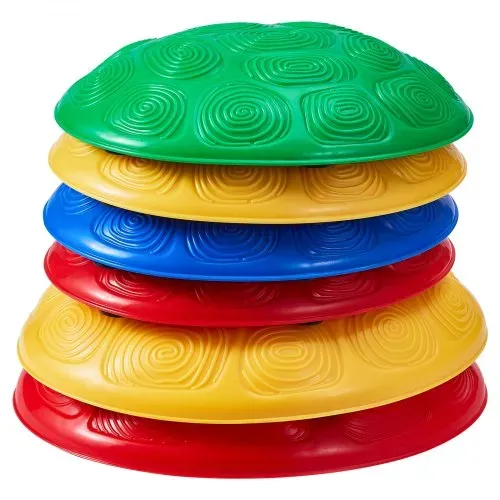 VEVOR Balance-Trittsteine für Kinder, 6er-Set, bis zu 100 kg, Hindernisparcours-Koordinationsspiel-Spielzeug zum Spielen im Innen- oder Außenbereich, Stapelsteine, Balancespiel für Kinder ab 3 Jahren – Bild 8