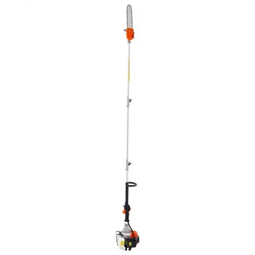 VEVOR Benzin-Hochentaster 43ccm Hubraum 2-Takt, Motorsäge mit rotierendem Kopf, Teleskopsäge mit 2,16-3,66 m ausziehbarer Stange, 25,4 cm Schwert, 850 ml Kraftstofftank, zum Baumschneiden – Bild 8