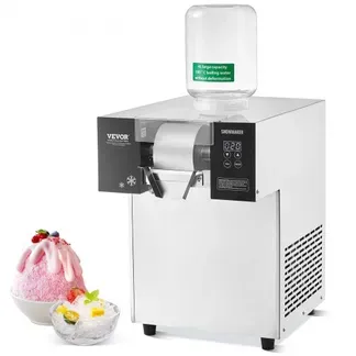 VEVOR Kommerzielle Schneeflocken-Eismaschine Schneeeisbereiter, 180kg/Tag Schneeflocken-Eismaschine, Edelstahl-Eisrasierer, elektrischer Schneekegel-Maker, Luftkühlsystem mit Touch-Screen VEVOR Kommerzielle Schneeflocken-Eismaschine Schneeeisbereiter, 180kg/Tag Schneeflocken-Eismaschine, Edelstahl-Eisrasierer, elektrischer Schneekegel-Maker, Luftkühlsystem mit Touch-Screen