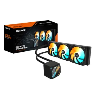 GIGABYTE GAMING 360 Flüssigkeitskühler für CPU – 3×120 mm ARGB-Lüfter, Schiebe-Verriegelungsmechanismus, DAISY-CHAIN, Kompatibel mit Intel LGA 1851 und AMD AM5 GIGABYTE GAMING 360 Flüssigkeitskühler für CPU – 3×120 mm ARGB-Lüfter, Schiebe-Verriegelungsmechanismus, DAISY-CHAIN, Kompatibel mit Intel LGA 1851 und AMD AM5