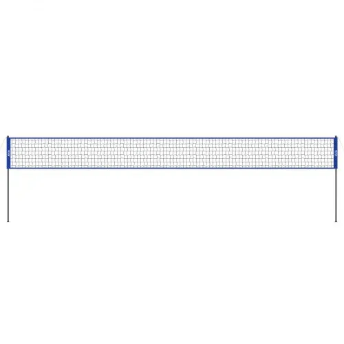 VEVOR Volleyballnetz Höhenverstellbares Volleyballnetz Set, 9,7 x 2,4 m Tragbarer Beachvolleyball-Netz, Blau Volleyballnetz Faltbare Volleyballnetz mit Volleyball & Tragetasche, für Garten, Strand – Bild 10
