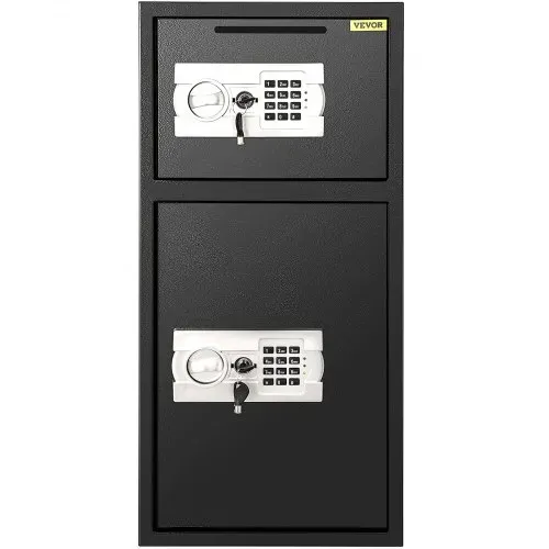 VEVOR Tresor mit Schlüssel Elektronikschloss Tresor 4MM mit Zahlenschloss 74 L, Tresor mit Starkem Eisen, Möbeltresor Elektronikschloss mit Hochbelastbaren Stahlkonstruktion – Bild 8