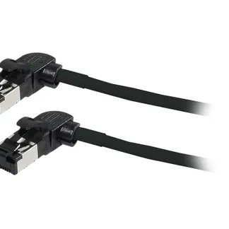 Patchkabel RJ45, CAT6A 500Mhz, 0.15m, schwarz, S/FTP, slimline rund d=4,5mm, TPE/LSZH(Superflex), AWG28, mit CAT7 Rohk., drehbarer Stecker, Synergy21 Patchkabel RJ45, CAT6A 500Mhz, 0.15m, schwarz, S/FTP, slimline rund d=4,5mm, TPE/LSZH(Superflex), AWG28, mit CAT7 Rohk., drehbarer Stecker, Synergy21