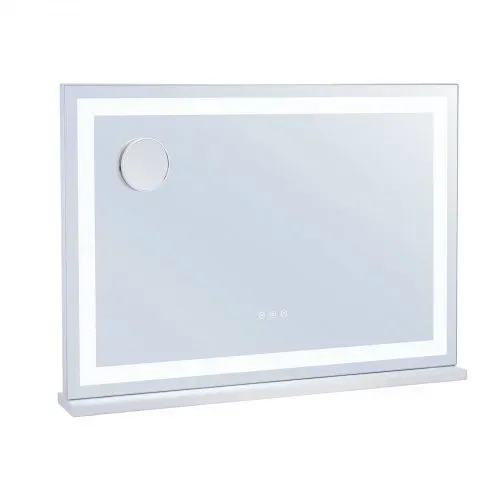 VEVOR Hollywood Schminkspiegel, Kosmetikspiegel mit 3 Farbbeleuchtungsmodi, Schminkspiegel mit LEDs, 5-fache Vergrößerung, USB-Anschluss, Smart-Touch-Steuerung, Wandmontage auf Schreibtisch, 797x547mm – Bild 9