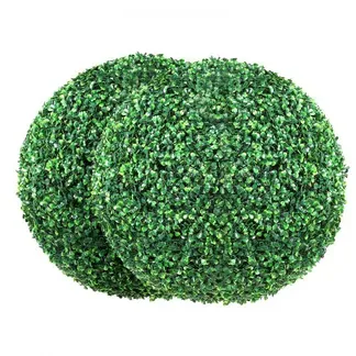 VEVOR 2x Buchsbaumkugel Künstlich Ø50,8cm Garten Deko Buchsbaum Kugel künstlich Buchskugel Kunstpflanze aus PE, Holz, PP inkl. 2 Stk. Dekorative LED-Leuchten und 10 Stk. Ersatzblätter VEVOR 2x Buchsbaumkugel Künstlich Ø50,8cm Garten Deko Buchsbaum Kugel künstlich Buchskugel Kunstpflanze aus PE, Holz, PP inkl. 2 Stk. Dekorative LED-Leuchten und 10 Stk. Ersatzblätter