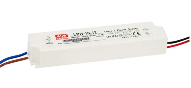 MEAN WELL Netzteil – 12V 18W, IP67 MEAN WELL Netzteil – 12V 18W, IP67