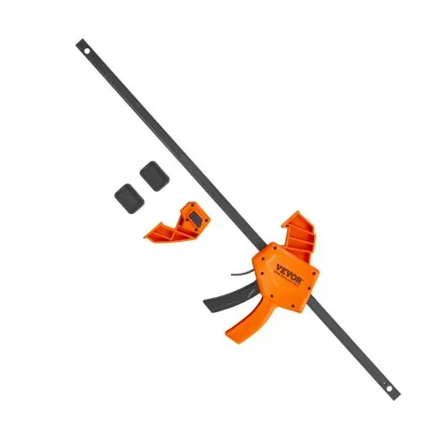 VEVOR 2 x Einhandzwinge 609,6mm Backenöffnung Schnellspannzwinge 136kg Belastbarkeit Klemmzwinge Schraubzwinge Ideal zum Schneiden, Verbinden und Montieren von Holzprodukten oder Stahlmaterialien – Bild 8