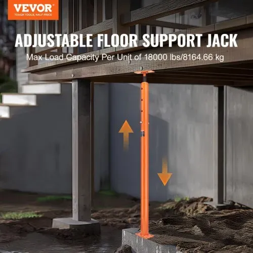 VEVOR Wagenheber fürs Haus, Höhenbereich von 142 bis 254 cm, maximale Tragkraft 8.600 kg, verstellbarer Stützbalken, Kellerheber, Pfostenstange zum Nivellieren, Hebestütze, Teleskop-Stahlheber für vorübergehende Unterstützung VEVOR Wagenheber fürs Haus, Höhenbereich von 142 bis 254 cm, maximale Tragkraft 8.600 kg, verstellbarer Stützbalken, Kellerheber, Pfostenstange zum Nivellieren, Hebestütze, Teleskop-Stahlheber für vorübergehende Unterstützung