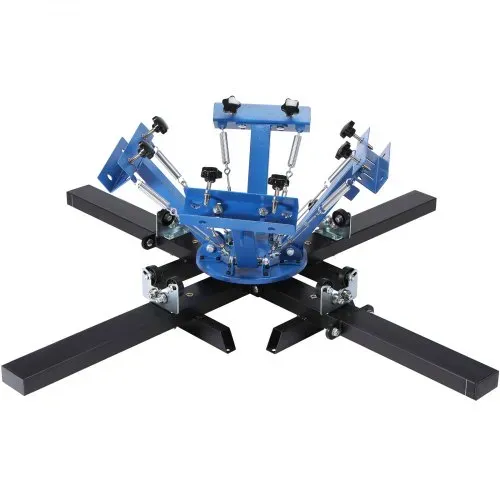 VEVOR 360° Drehbarer Siebdruck 54 x 45 cm Siebdruck-Ausrüstung T-Shirt Doppellagige Palettenpresse zur Positionierung, Blau – Bild 9