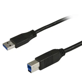 Kabel USB, A(St) => B(St), 5.0m, USB3.0, schwarz, Synergy 21, Kabel USB, A(St) => B(St), 5.0m, USB3.0, schwarz, Synergy 21,