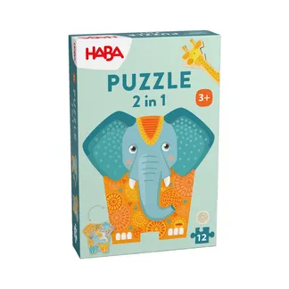 Puzzle 2 in 1 Elefant Puzzle 2 in 1 Elefant