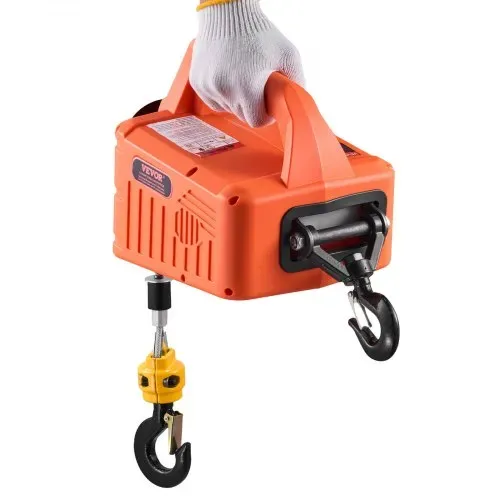 VEVOR Seilwinde Elektrisch 700 kg, 3-in-1 Hebezug 1500 W, Seilhebezug 7,6 m Hubhöhe, Seilzug 5 m/min, mit manueller, kabelgebundener & kabelloser Fernbedienung für Fabrik, Lager & Garage – Bild 10