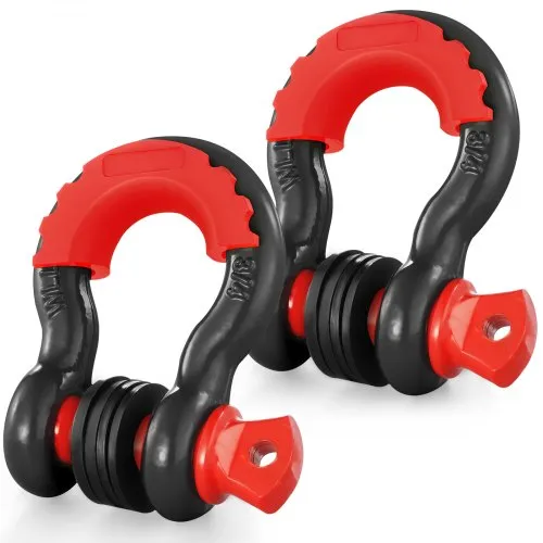 VEVOR 2er-Pack 3/4 Zoll D-Ring-Schäkel mit 7/8 Zoll Schraubstift Bruchfestigkeit 28500kg VEVOR 2er-Pack 3/4 Zoll D-Ring-Schäkel mit 7/8 Zoll Schraubstift Bruchfestigkeit 28500kg