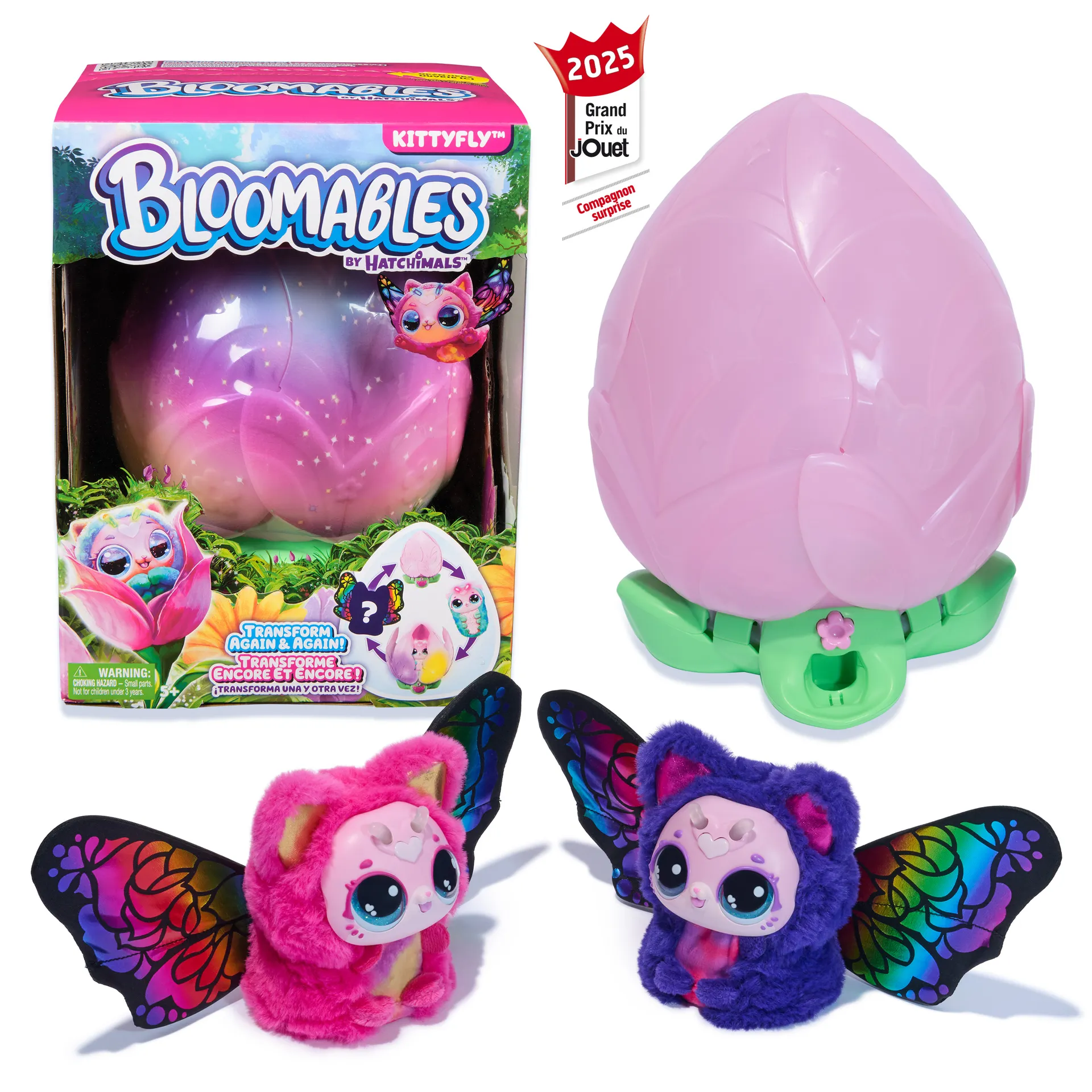 Bloomables von Hatchimals – Kittyfly, Interaktives Spielzeug mit Überraschung, doppelter Verwandlung und über 100 Geräuschen und Reaktionen Bloomables von Hatchimals – Kittyfly, Interaktives Spielzeug mit Überraschung, doppelter Verwandlung und über 100 Geräuschen und Reaktionen