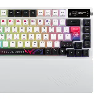 ASUS ROG Azoth X Tastatur Gaming USB + RF Wireless + Bluetooth QWERTZ Weiß ASUS ROG Azoth X Tastatur Gaming USB + RF Wireless + Bluetooth QWERTZ Weiß